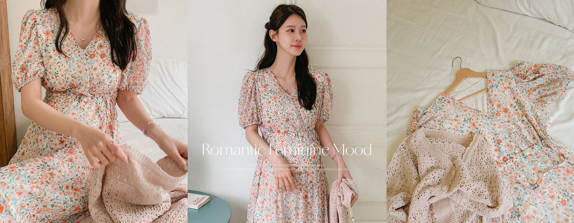 플라워모먼트 랩 원피스